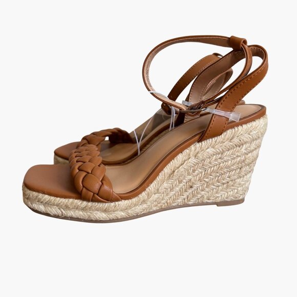 NEW A New Day Women's Espadrille Wedge Heels Sandals - Tan - Picture 3 of 8